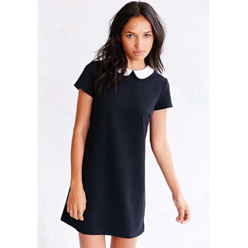 Urban Outfitters Collared Black Dress